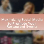 Maximizing Social Media to Promote Your Restaurant Events
