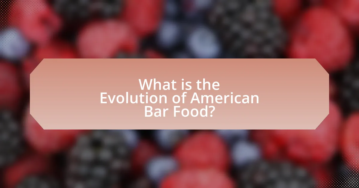 What is the Evolution of American Bar Food?